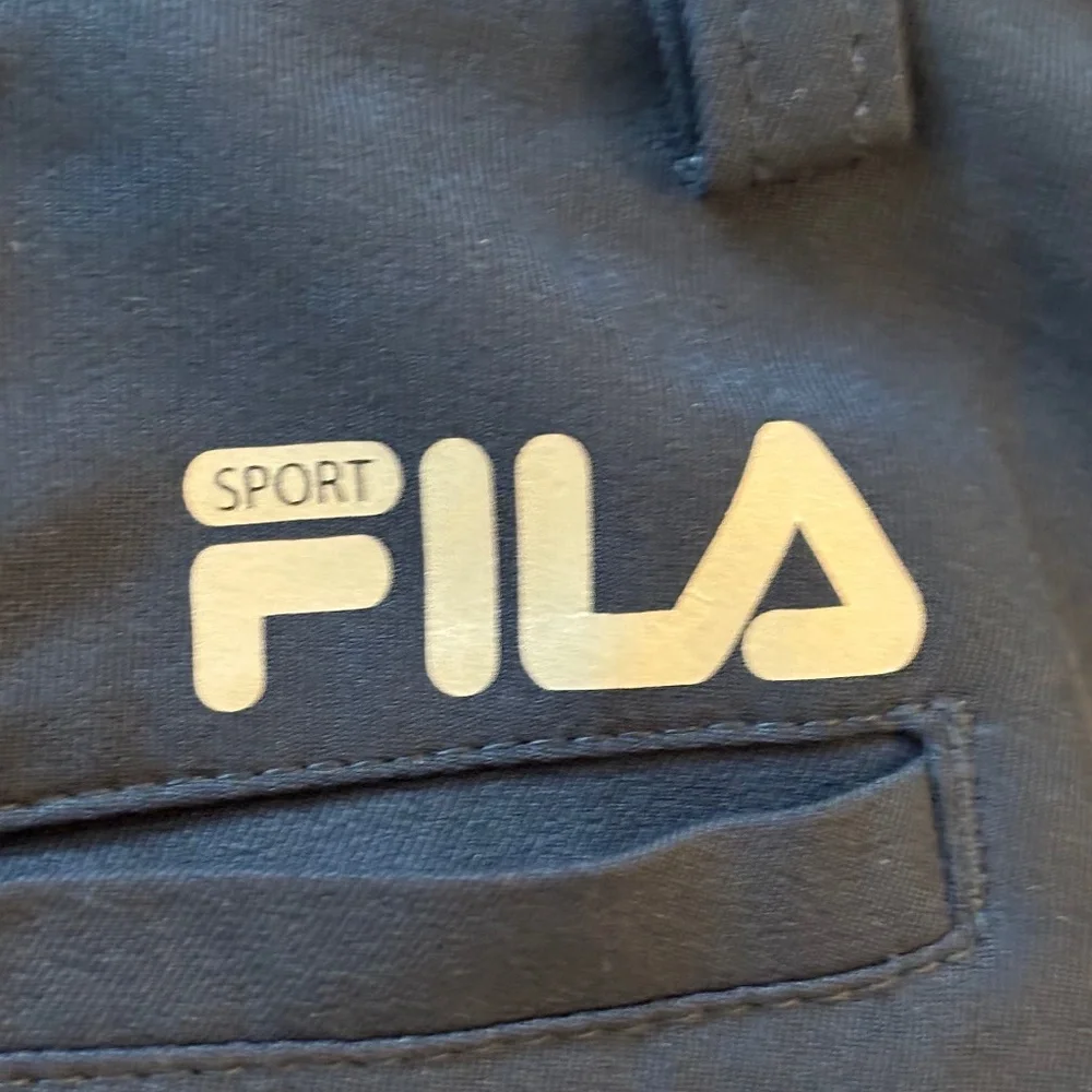 Fila Two Pair Gray Navy Blue Stay The Course Golf Pants Men's Size 38 X 32